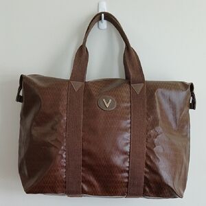 Valentino Garavani Brown Monogram Duffel, Authentic